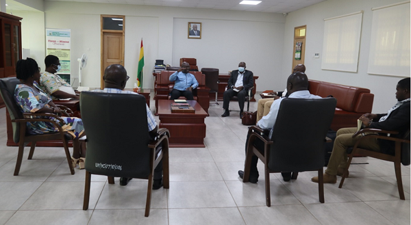 REPRESENTATIVE FROM THE GHANA INNOVATION AND RESEARCH COMMERCIALISATION CENTRE (GIRC) PAYS A COURTESY CALL ON THE VICE CHANCELLOR